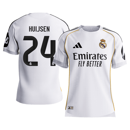 HUIJSEN #24 Mens Real Madrid Home Jersey 2025/26 - Player Version (Slim Fit) [PREMIUM]
