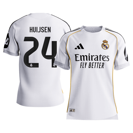 HUIJSEN #24 Mens Real Madrid Home Jersey 2025/26 - Player Version (Slim Fit) [PREMIUM]