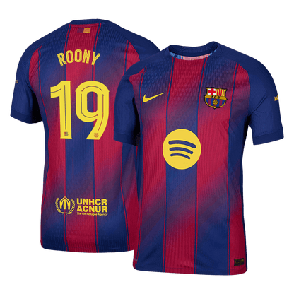 ROONY #19 Mens Barcelona Home Jersey 2025/26 UCL - Player Version (Slim Fit)