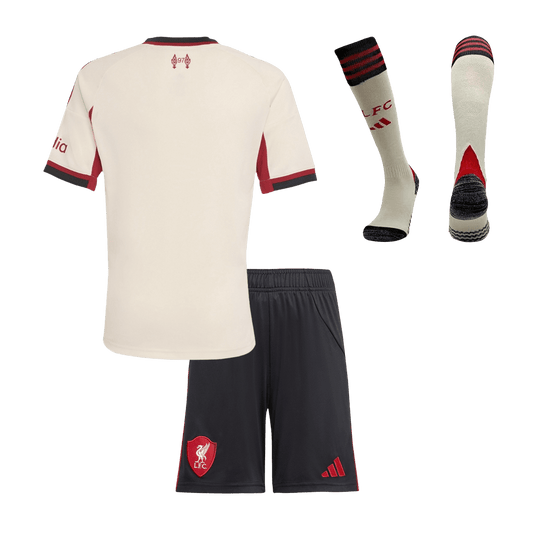 Kids Liverpool Away Full Kit 2025/26