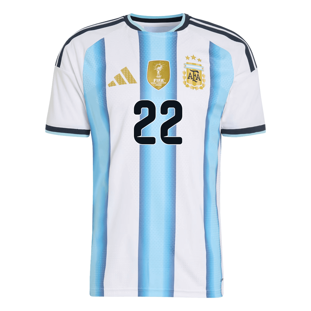 L.MARTÍNEZ #22 Mens Argentina World Cup Home Jersey 2026 - Player Version (Slim Fit)