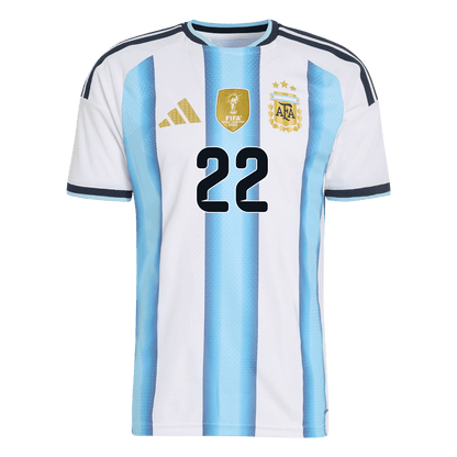 L.MARTÍNEZ #22 Mens Argentina World Cup Home Jersey 2026 - Player Version (Slim Fit)