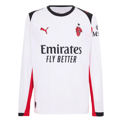 Mens AC Milan Away Long Sleeve Jersey 2025/26