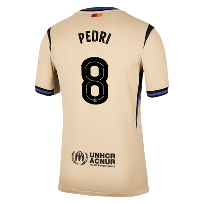 PEDRI #8 Mens Barcelona Away Jersey 2025/26 - UCL