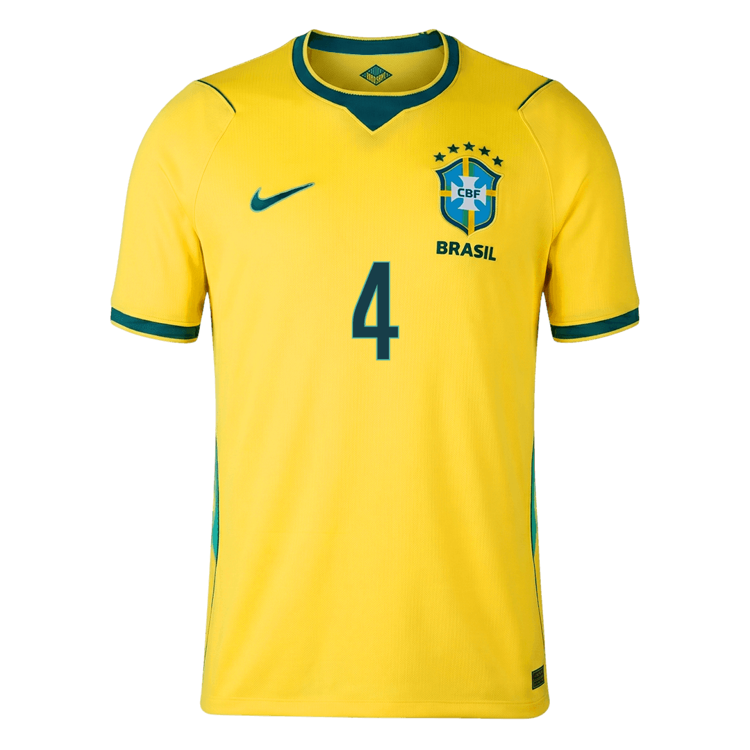 MARQUINHOS #4 Mens Brazil World Cup Home Jersey 2026