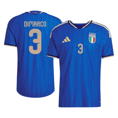 DIMARCO #3 Mens Italy World Cup Home Jersey 2026 - Player Version (Slim Fit)