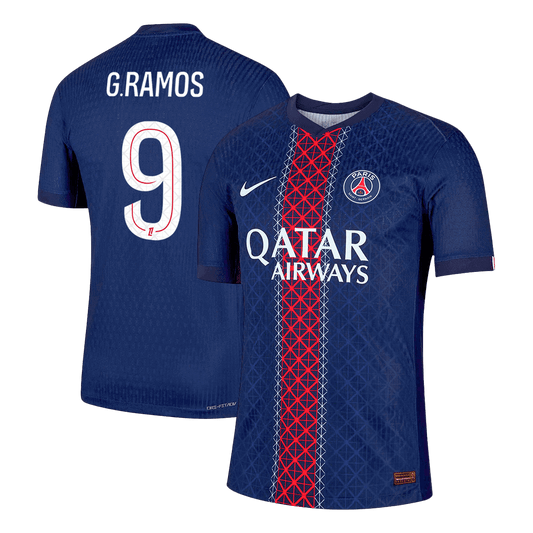 G.RAMOS #9 Mens PSG Home Jersey 2025/26 - Player Version (Slim Fit)