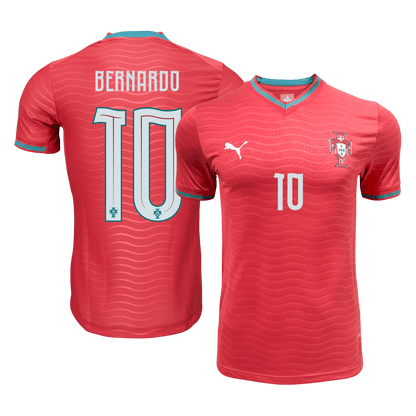 BERNARDO #10 Mens Portugal World Cup Home Jersey 2026 - Player Version (Slim Fit)