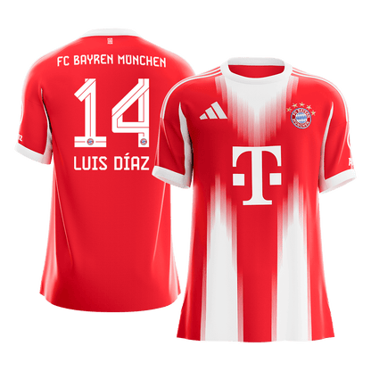 LUIS DÍAZ #14 Mens Bayern Munich Home Jersey 2025/26 [PREMIUM]