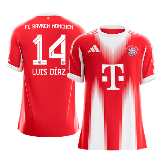 LUIS DÍAZ #14 Mens Bayern Munich Home Jersey 2025/26 [PREMIUM]