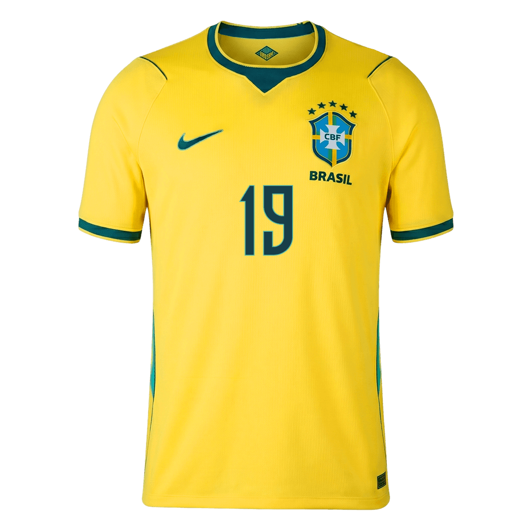 ENDRICK #19 Mens Brazil World Cup Home Jersey 2026