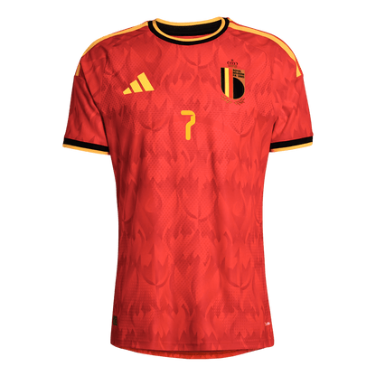 DE BRUYNE #7 Mens Belgium World Cup Home Jersey 2026 - Player Version (Slim Fit)