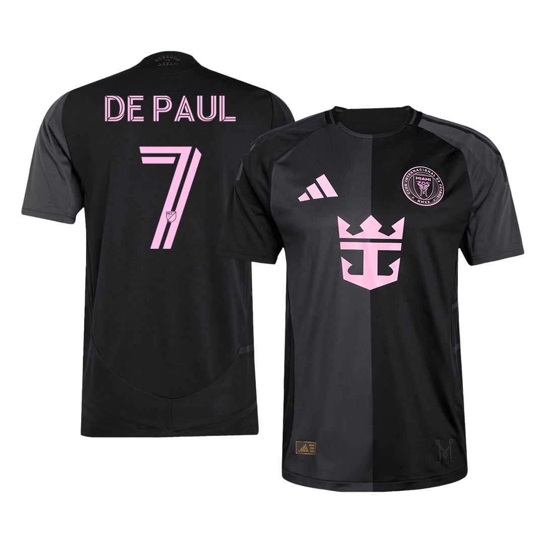 DE PAUL #7 Mens Inter Miami CF Away Jersey 2025 - Player Version (Slim Fit)