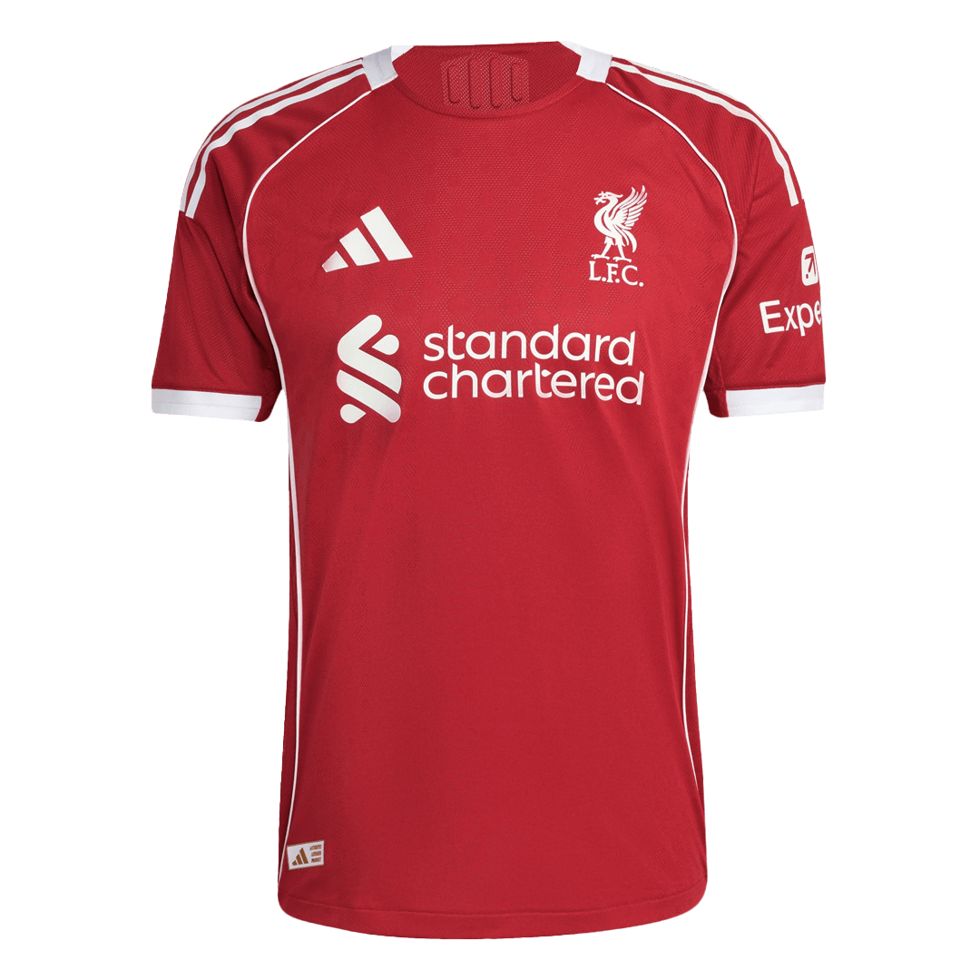 Mens Liverpool Home Jersey 2025/26 - Player Version (Slim Fit)