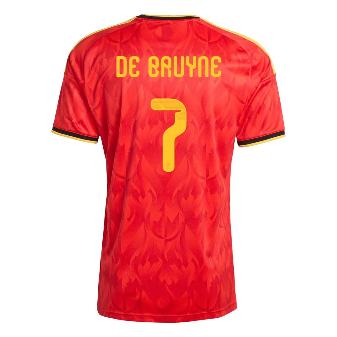 DE BRUYNE #7 Mens Belgium World Cup Home Jersey 2026