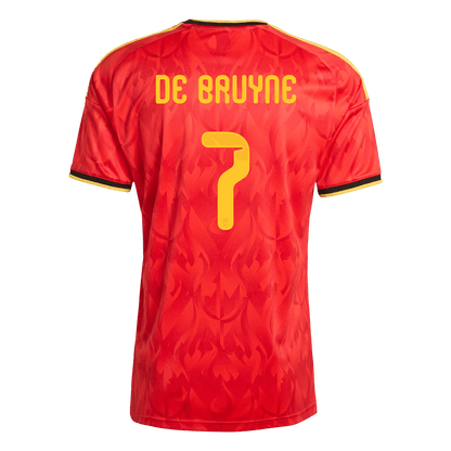 DE BRUYNE #7 Mens Belgium World Cup Home Jersey 2026