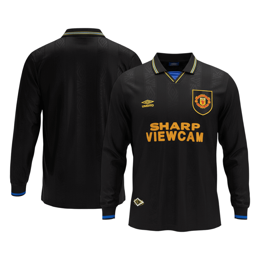 Retro 1993/94 Mens Manchester United Away Long Sleeve Jersey