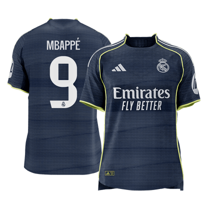MBAPPÉ #9 Mens Real Madrid Away Jersey 2025/26 - Player Version (Slim Fit) [PREMIUM]