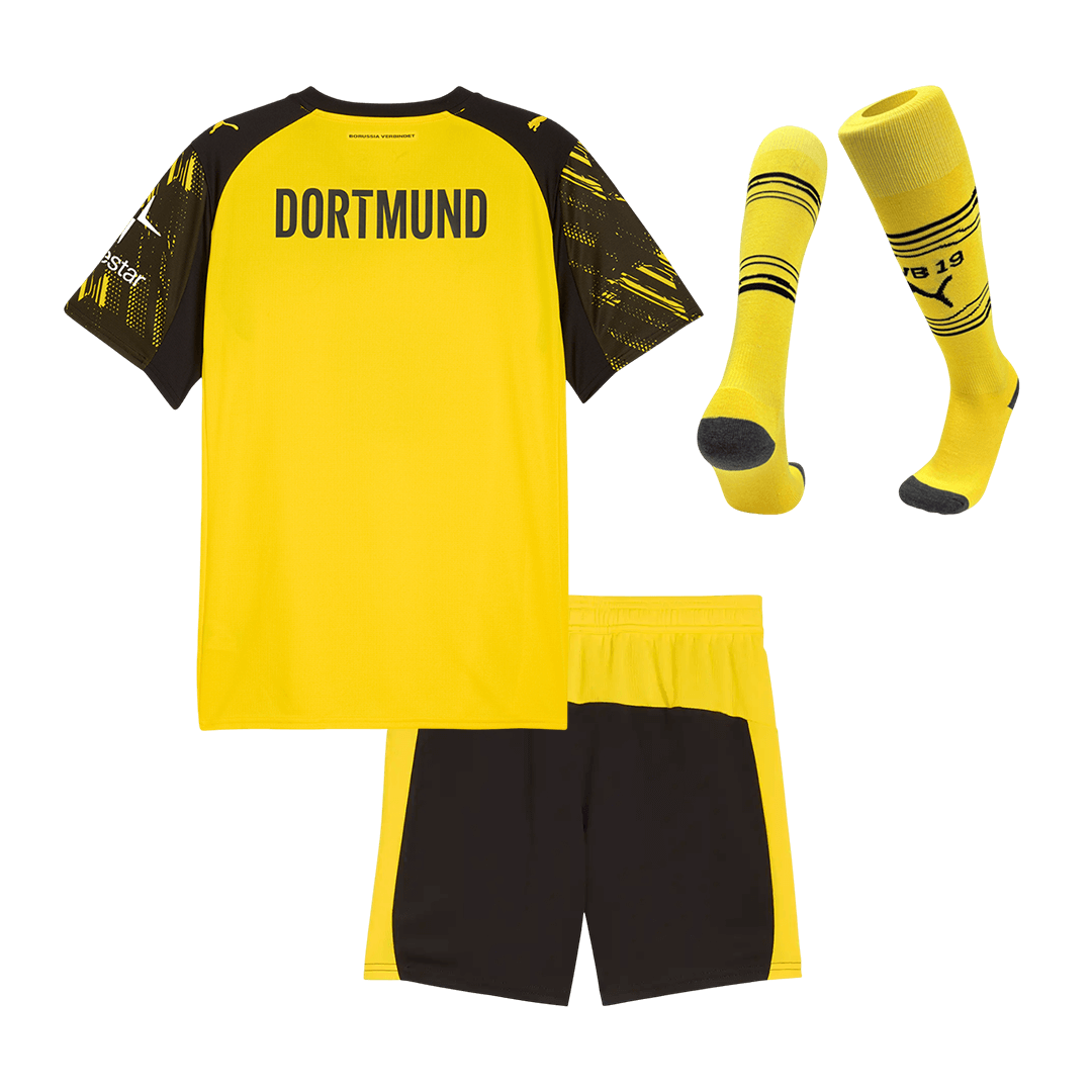 Kids Borussia Dortmund Home Full Kit 2025/26