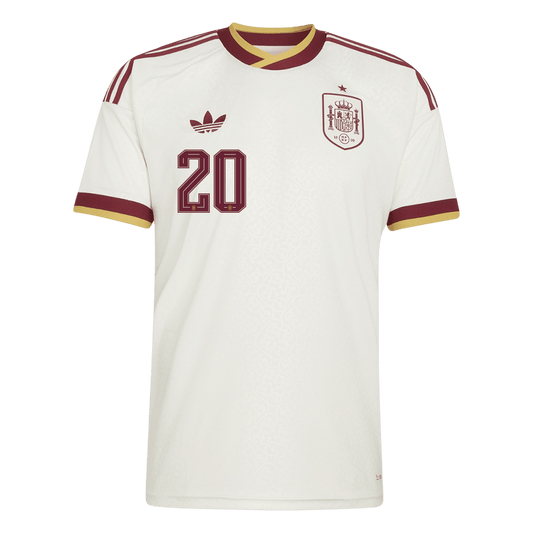 PEDRI #20 Mens Spain World Cup Away Jersey 2026