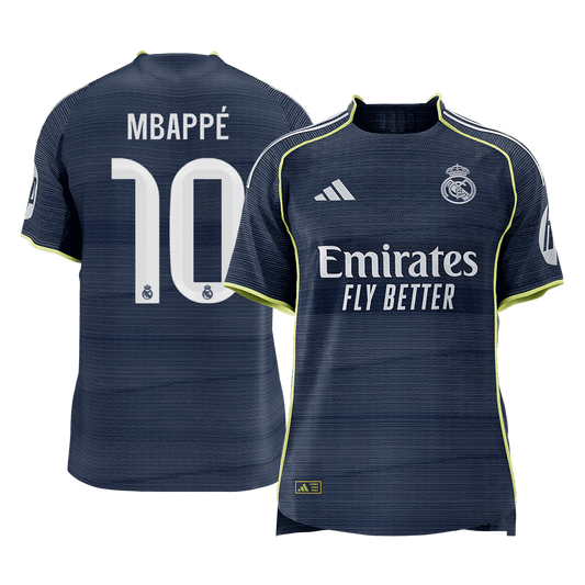 MBAPPÉ #10 Mens Real Madrid Away Jersey 2025/26 - Player Version (Slim Fit) [PREMIUM]