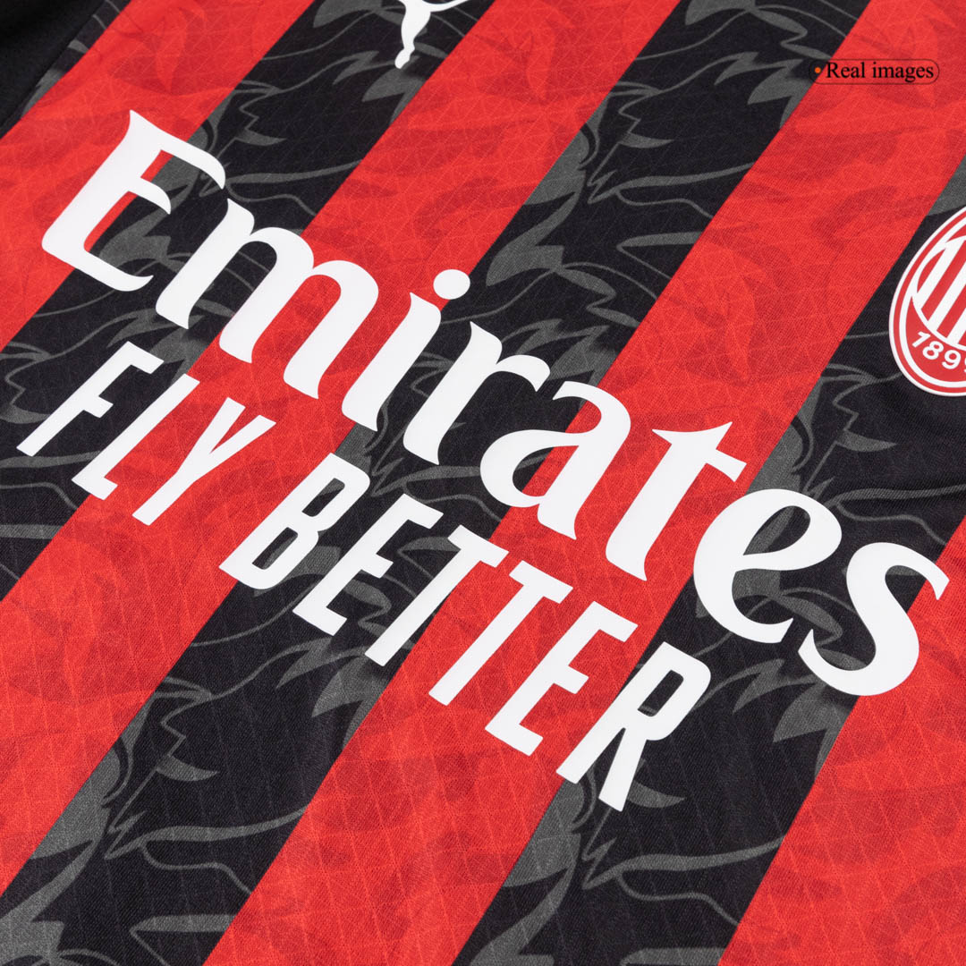 Mens AC Milan Home Jersey 2025/26 - Player Version (Slim Fit)