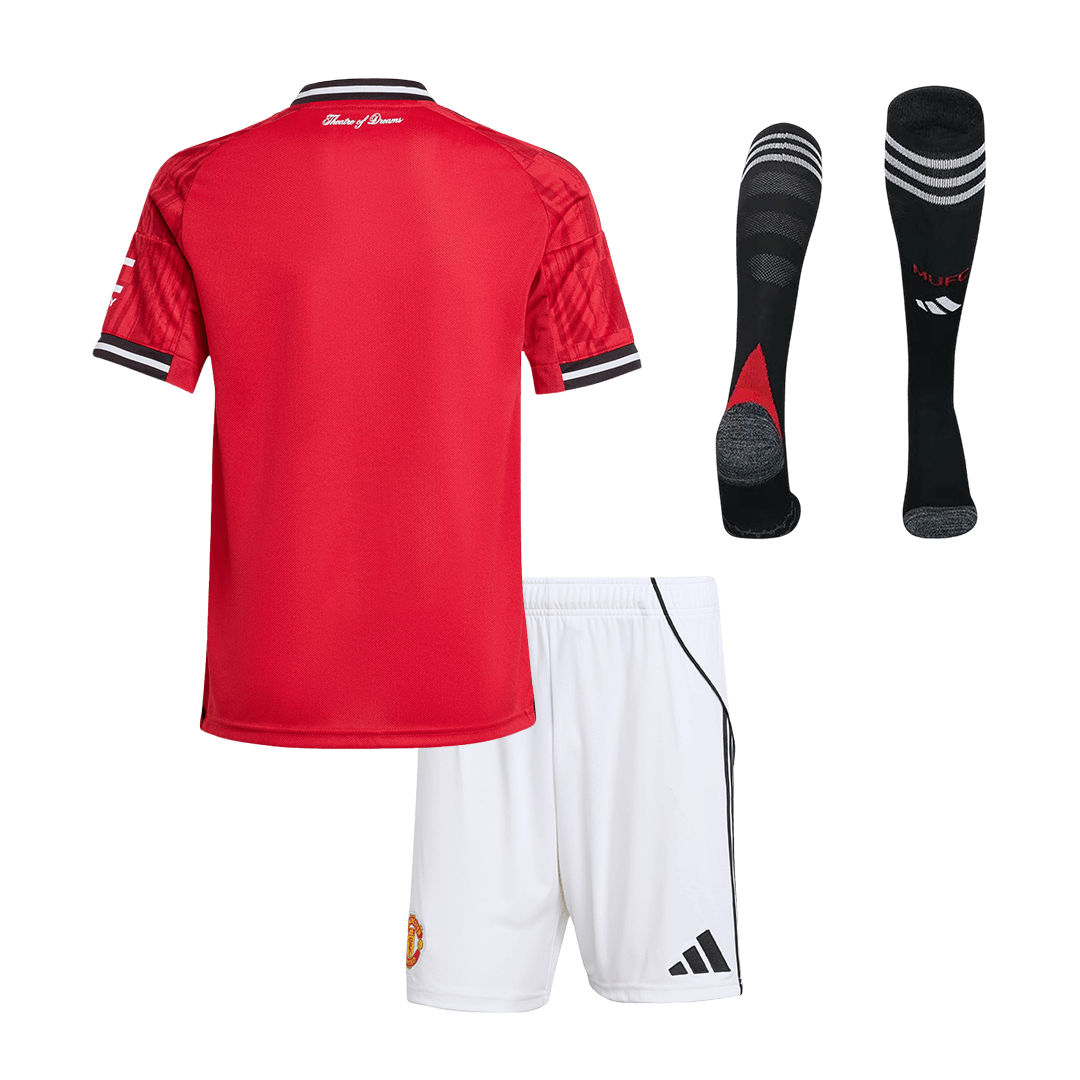 Kids Manchester United Home Full Kit 2025/26