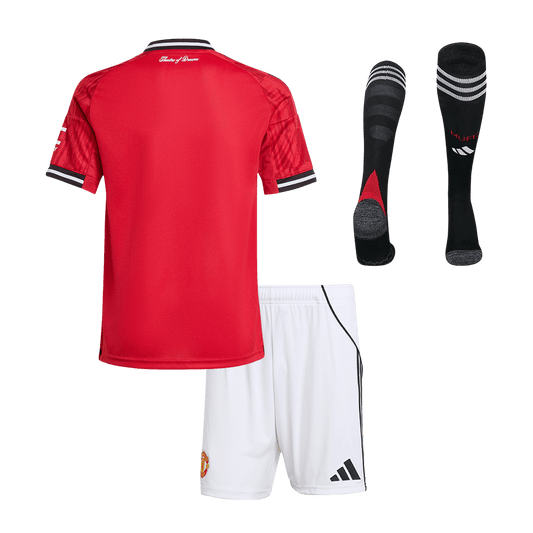 Kids Manchester United Home Full Kit 2025/26