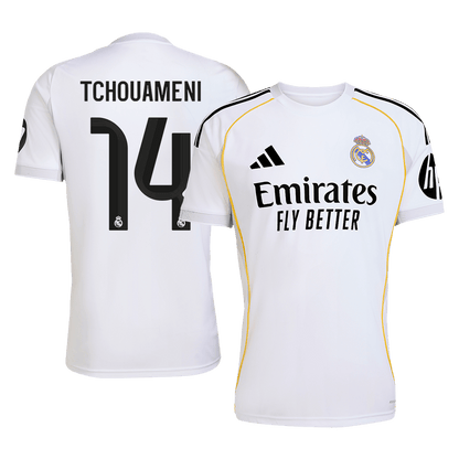 TCHOUAMENI #14 Mens Real Madrid Home Jersey 2025/26