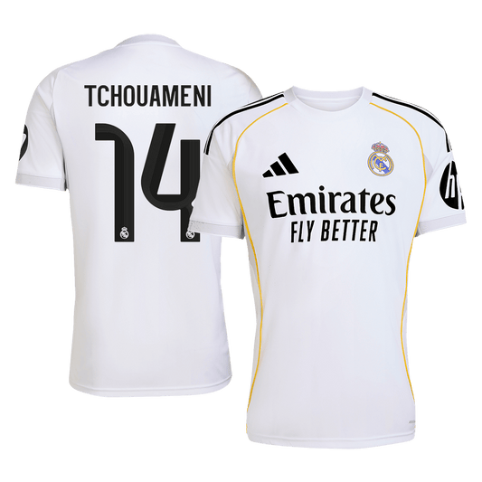 TCHOUAMENI #14 Mens Real Madrid Home Jersey 2025/26