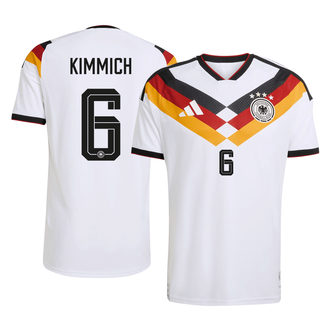 KIMMICH #6 Mens Germany World Cup Home Jersey 2026 - Player Version (Slim Fit)