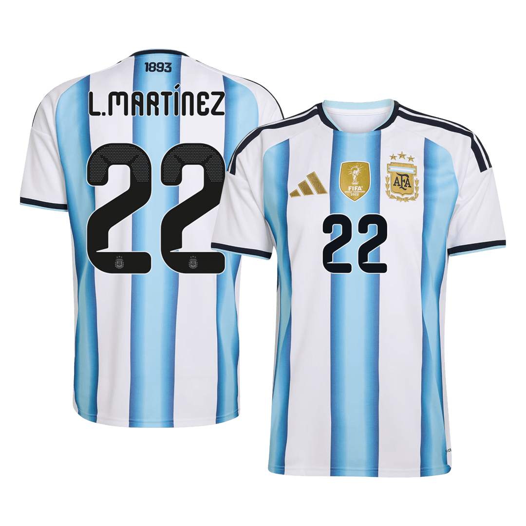 L.MARTÍNEZ #22 Mens Argentina World Cup Home Jersey 2026