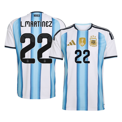 L.MARTÍNEZ #22 Mens Argentina World Cup Home Jersey 2026