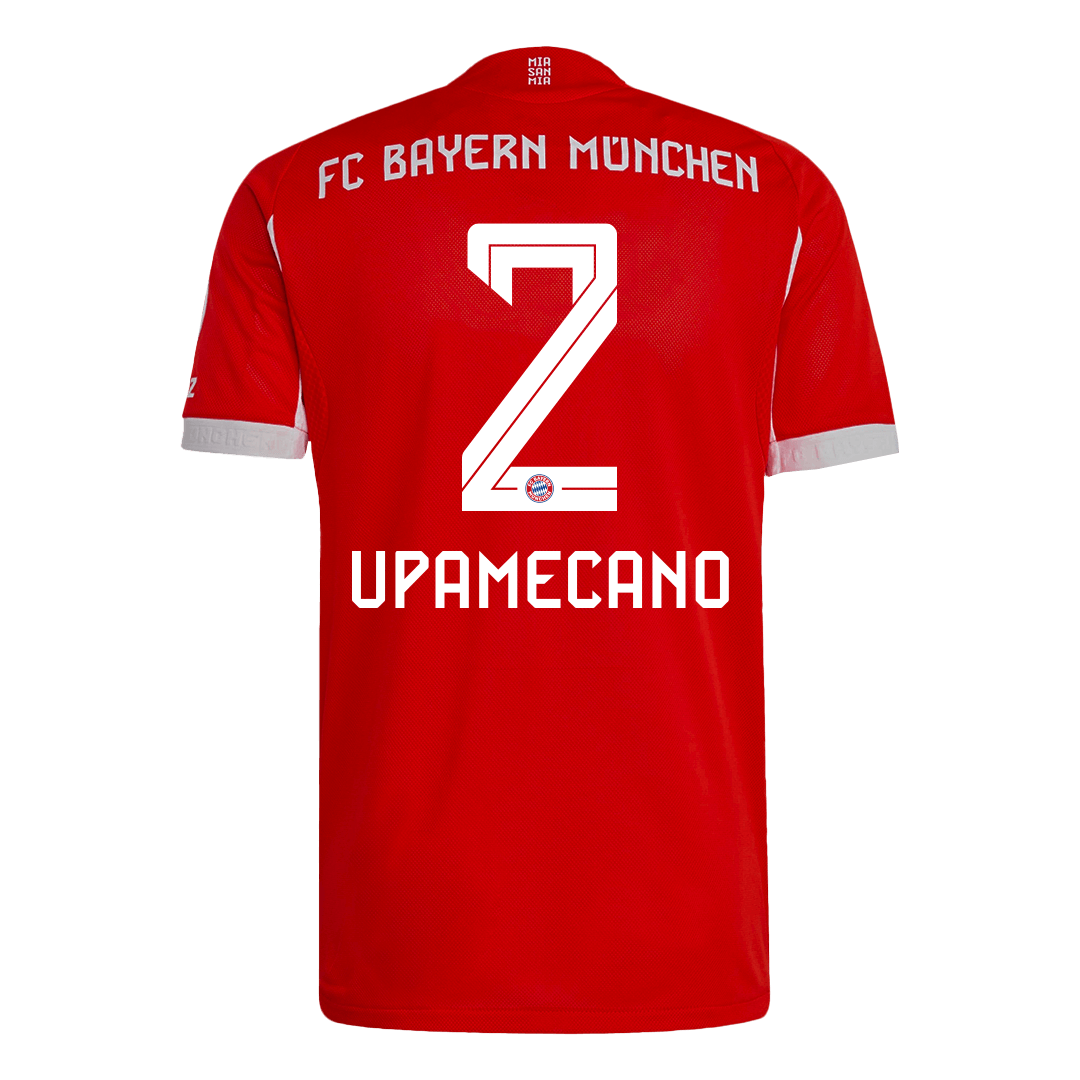 UPAMECANO #2 Mens Bayern Munich Home Jersey 2025/26 - Player Version (Slim Fit)