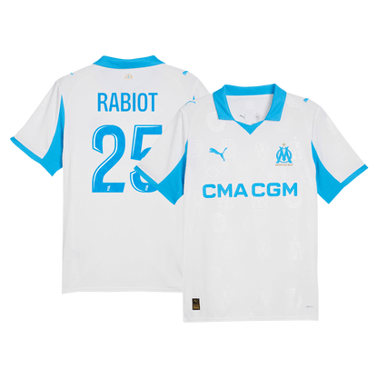 RABIOT #25 Mens Marseille Home Jersey 2025/26