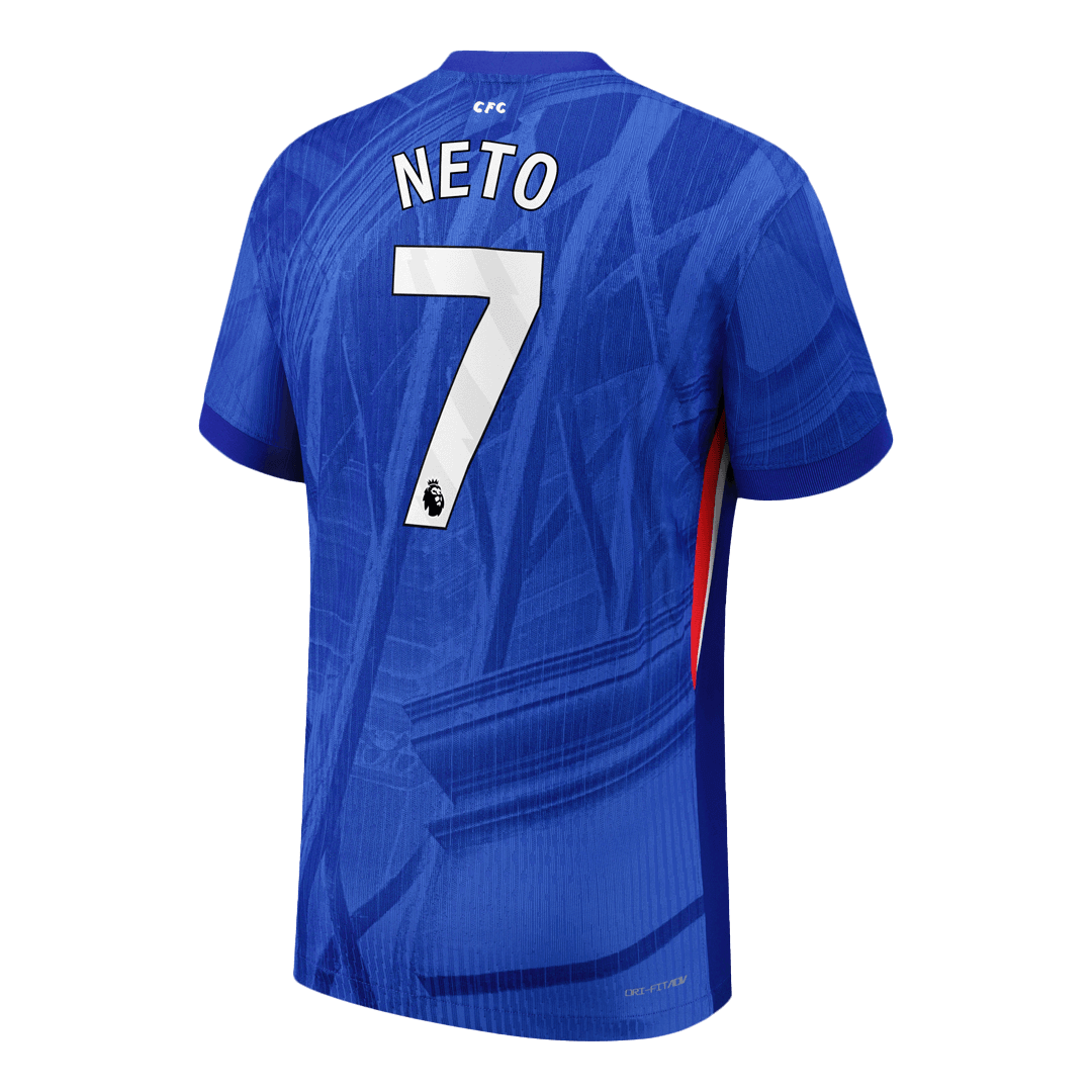 NETO #7 Mens Chelsea Home Jersey 2025/26 - Player Version (Slim Fit)