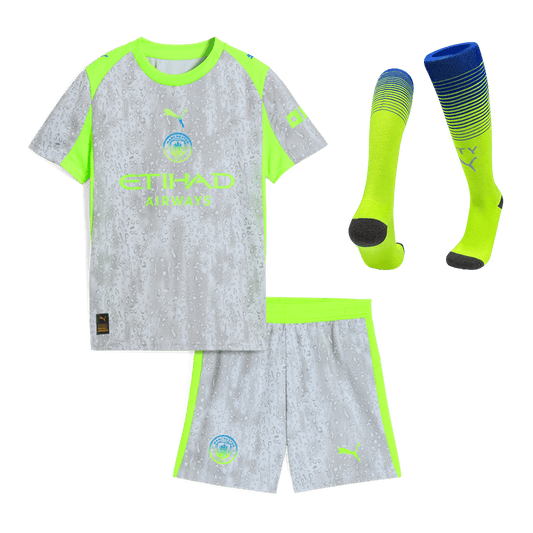 Kids Manchester City Third Full Kit 2025/26