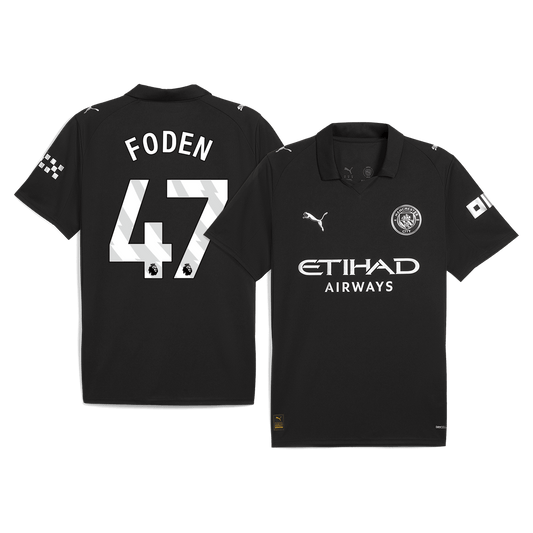 FODEN #47 Mens Manchester City Away Jersey 2025/26