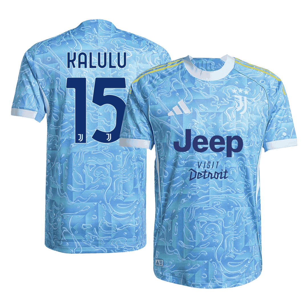 KALULU #15 Mens Juventus Away Jersey 2025/26 - Player Version (Slim Fit)