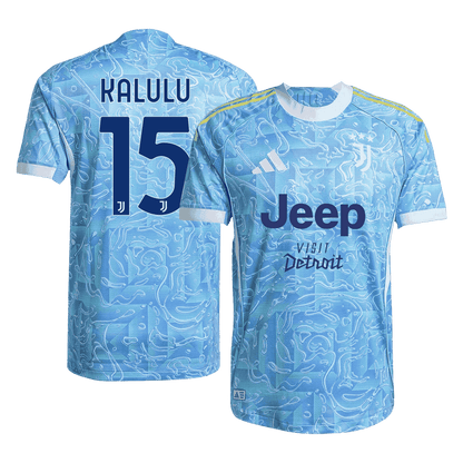 KALULU #15 Mens Juventus Away Jersey 2025/26 - Player Version (Slim Fit)