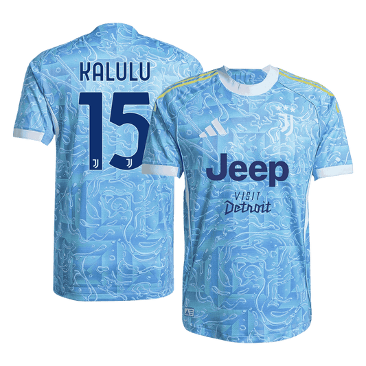 KALULU #15 Mens Juventus Away Jersey 2025/26 - Player Version (Slim Fit)