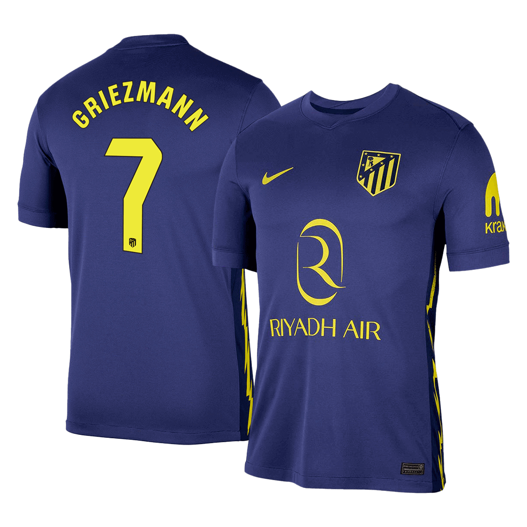 GRIEZMANN #7 Mens Atletico Madrid Away Jersey 2025/26