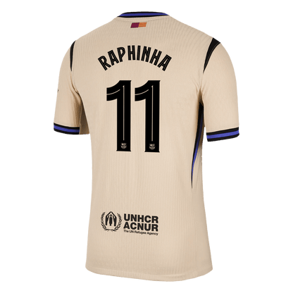 RAPHINHA #11 Mens Barcelona Away Jersey 2025/26 UCL - Player Version (Slim Fit)
