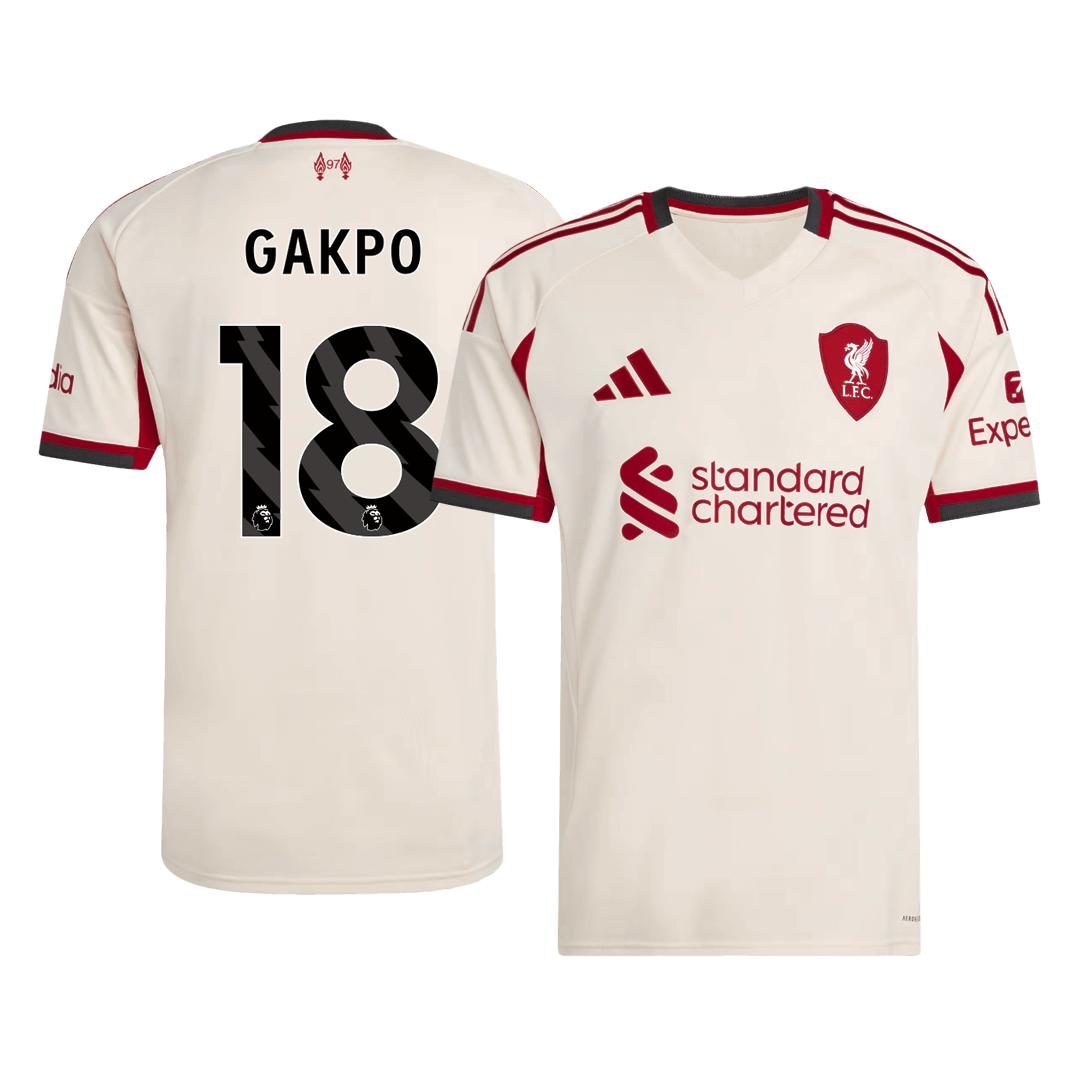 GAKPO #18 Mens Liverpool Away Jersey 2025/26