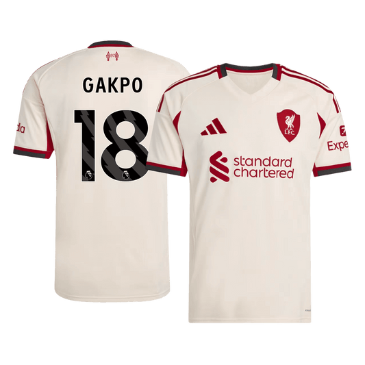 GAKPO #18 Mens Liverpool Away Jersey 2025/26