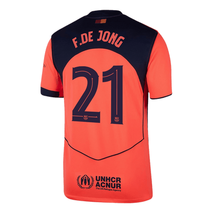 F.DE JONG #21 Mens Barcelona Third Jersey 2025/26 - UCL