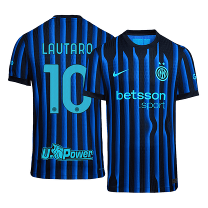 LAUTARO #10 Mens Inter Milan Home Jersey 2025/26 - Player Version (Slim Fit)