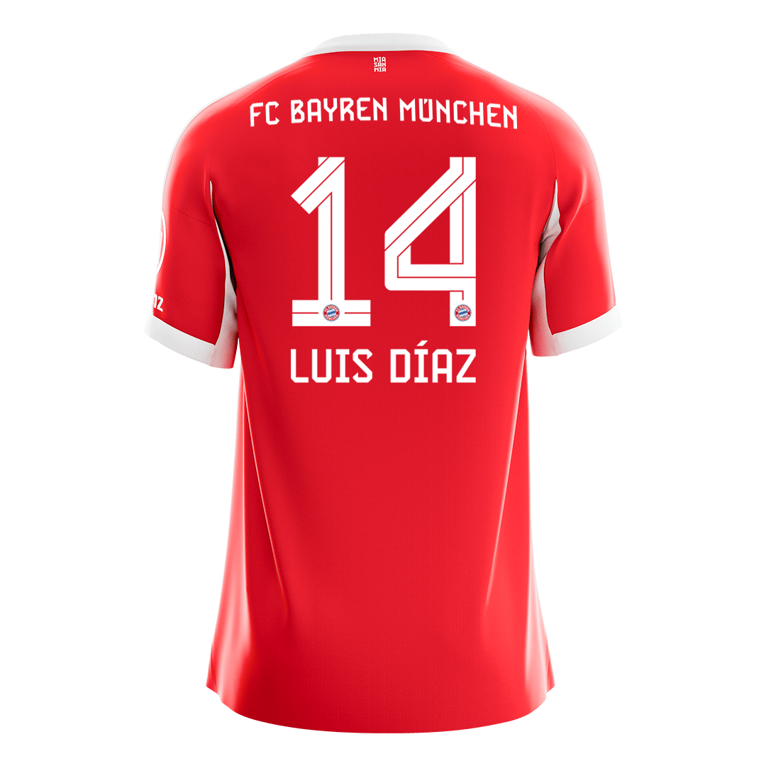 LUIS DÍAZ #14 Mens Bayern Munich Home Jersey 2025/26 [PREMIUM]