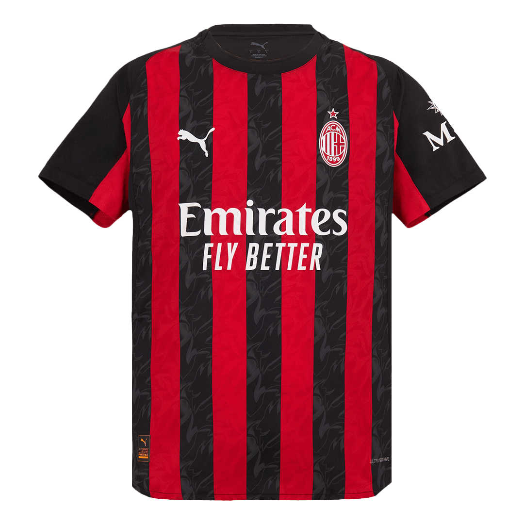 Mens AC Milan Home Jersey 2025/26 - Player Version (Slim Fit)