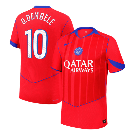 O.DEMBÉLÉ #10 Mens PSG Third Jersey 2025/26 - Player Version (Slim Fit)